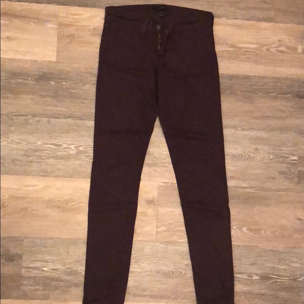 Plum Colored Flying Monkey Skinny Jeans
